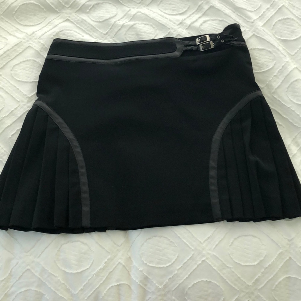 Vintage Versace Black Mini Skirt
